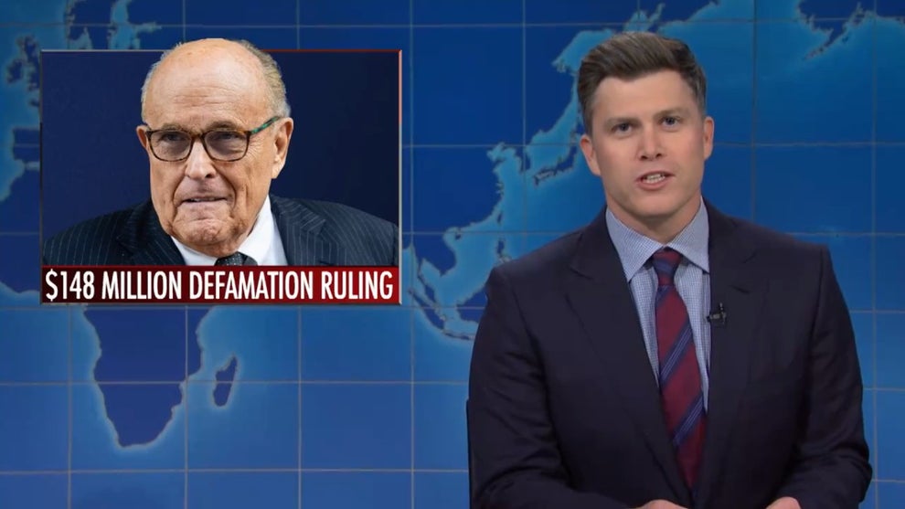 SNL Weekend Update Colin Jost Rudy Giuliani
