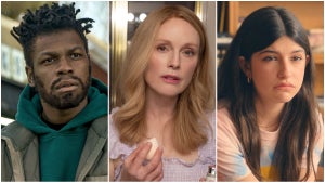John Boyega in "They Cloned Tyrone," Julianne Moore in "May December" and Sunny Sandler in "You Are So Not Invited to My Bat Mitzvah"