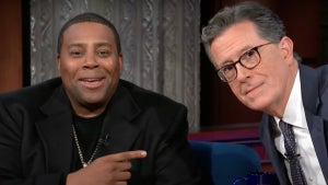 Kenan Thompson and Stephen Colbert on "The Late Show"