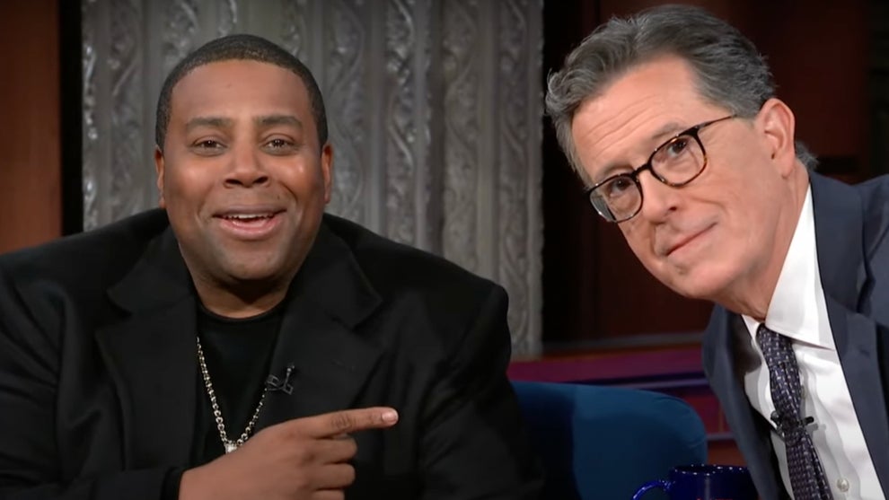 Kenan Thompson and Stephen Colbert on "The Late Show"