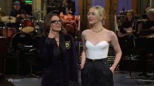 Tina Fey and Emma Stone on "Saturday Night Live" (Credit: NBC)