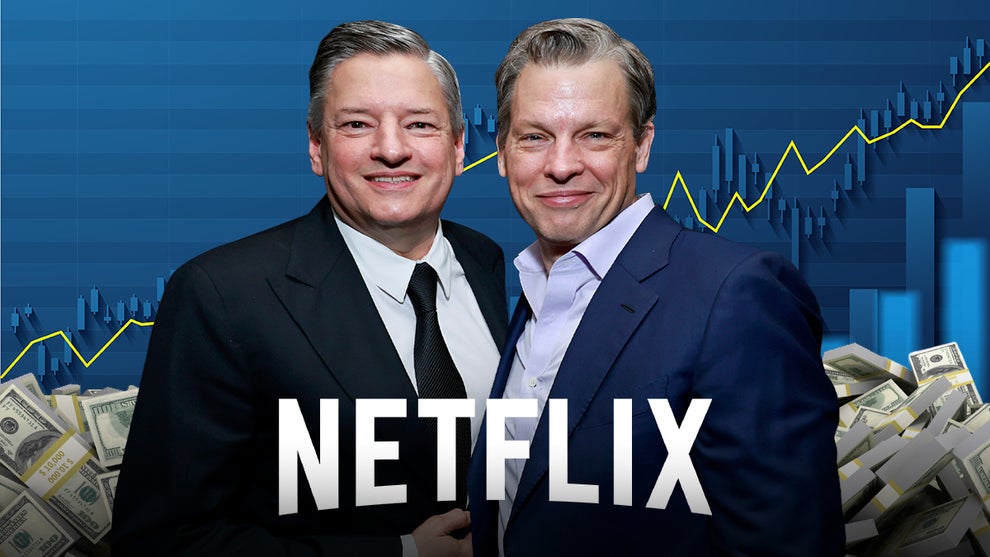Netflix co-CEOs Ted Sarandos and Greg Peters