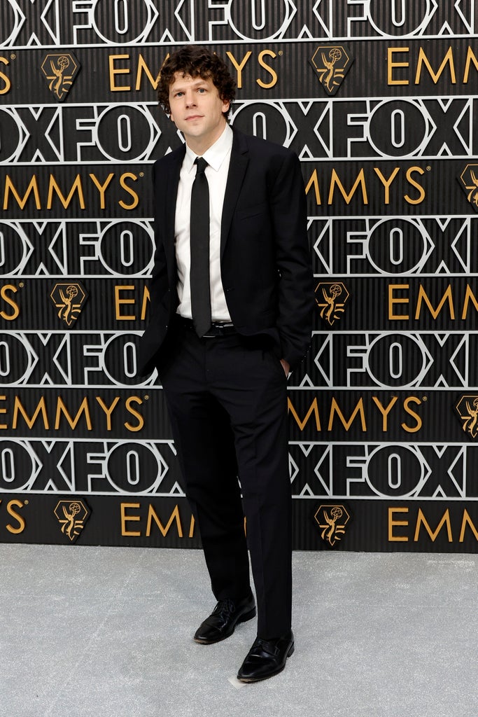 Jesse Eisenberg attends the 75th Primetime Emmy Awards at Peacock Theater on January 15, 2024 in Los Angeles, California.