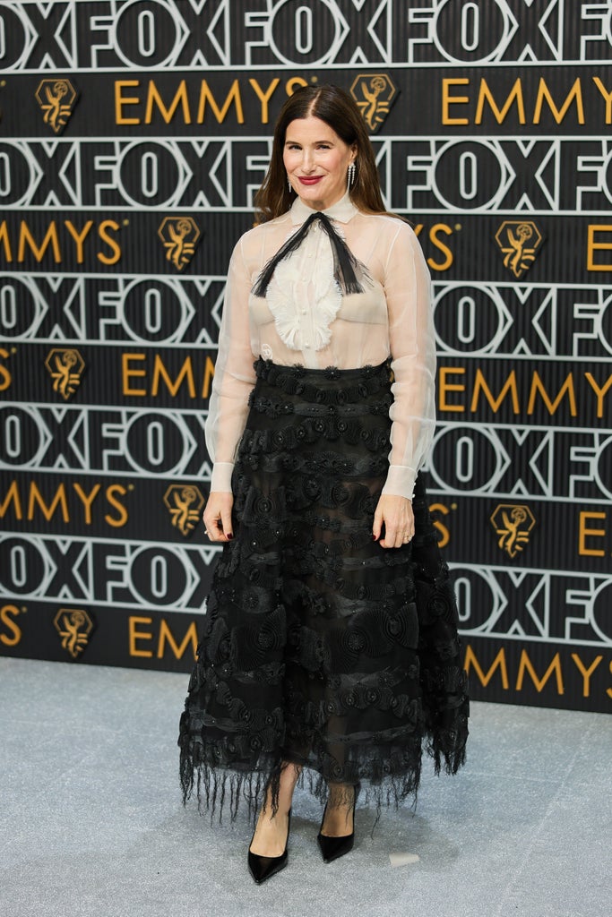 Kathryn Hahn attends the 75th Primetime Emmy Awards at Peacock Theater on January 15, 2024 in Los Angeles, California.