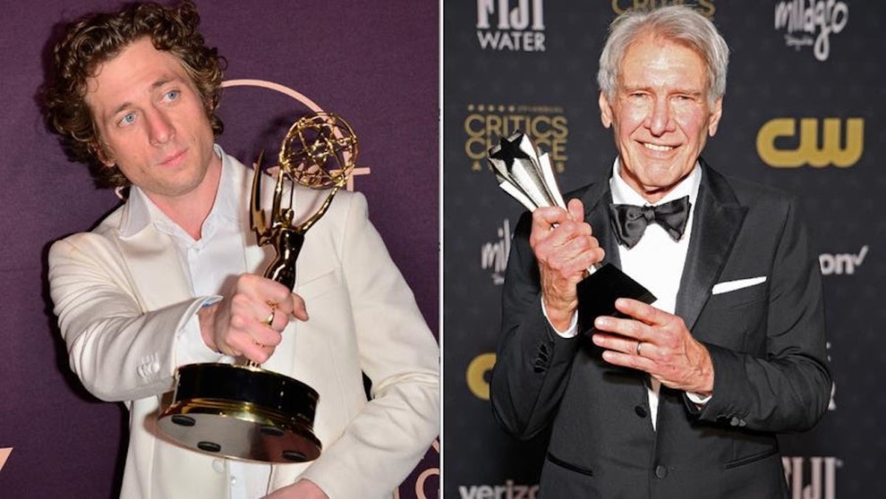 Jeremy Allen White and Harrison Ford awards