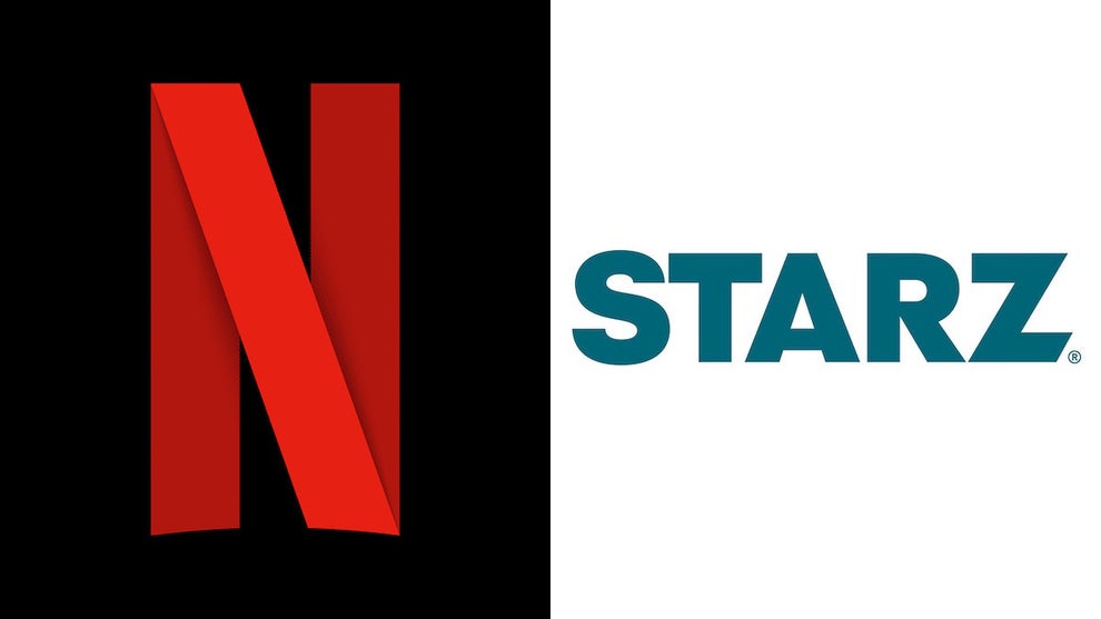Netflix and Starz logos