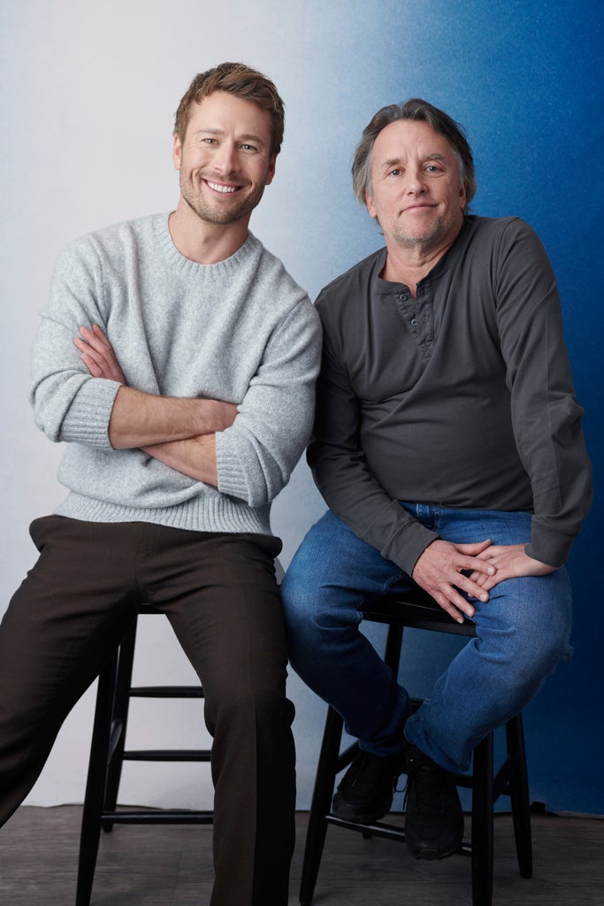 Glen Powell & Richard Linklater, “Hit Man”