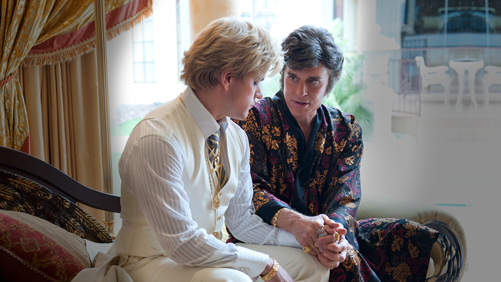 Matt Damon and Michael Douglas in "Behind the Candelabra" (Max)