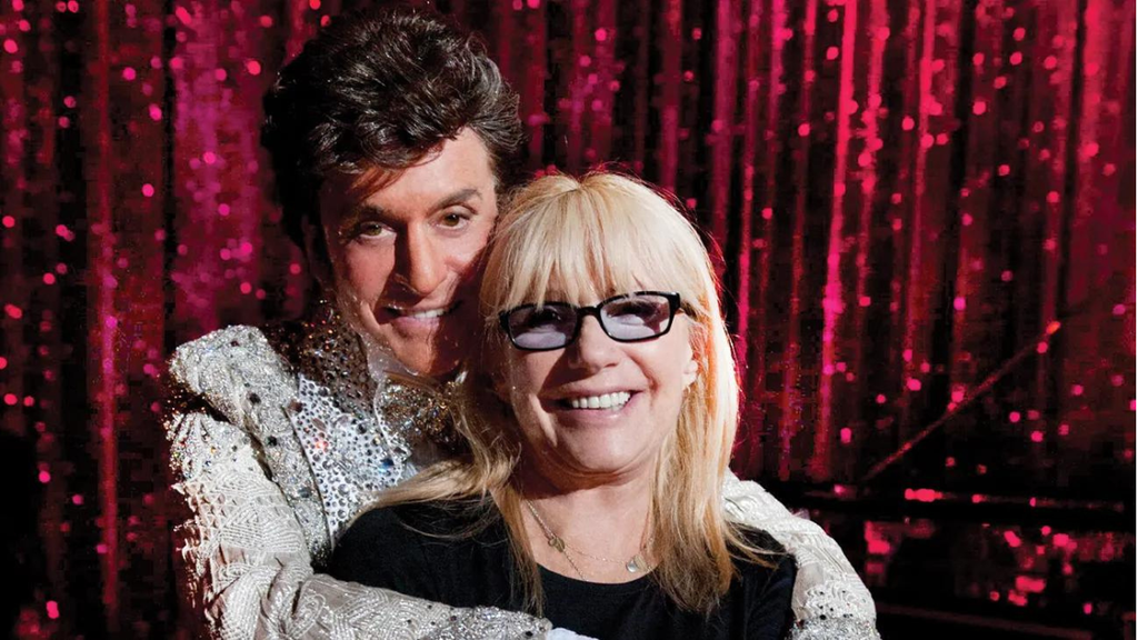 Michael Douglas and Ellen Mirojnick while working on "Behind the Candelabra" (Claudette Barius/HBO)