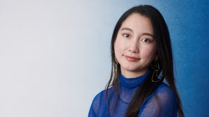 "Black Box Diaries" director Shiori Ito at TheWrap's Sundance Studio 2024, presented by NFP (Credit: Jeff Vespa)