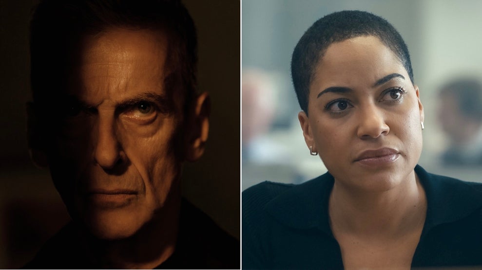 Peter Capaldi and Cush Jumbo in "Criminal Record"