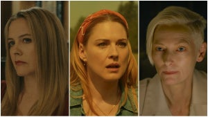 Alicia Silverstone in "Reptile," Alexandra Breckenridge in "Virgin River" and Tilda Swinton in "The Killer"