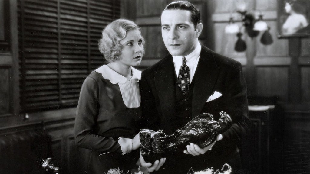Bebe Daniels and Ricardo Cortez in "The Maltese Falcon" (1931)