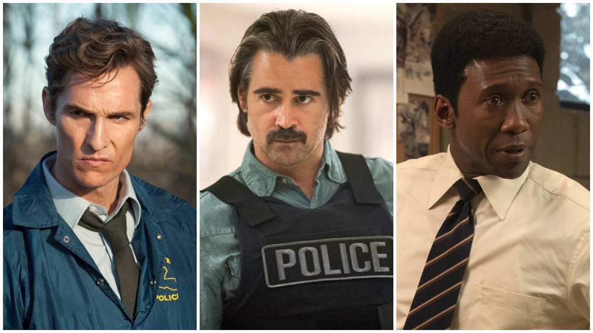 Matthew McConaughey, Colin Farrell and Mahershala Ali in True Detective