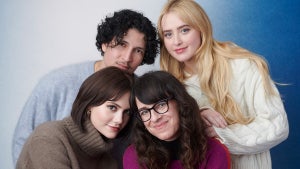 'Winner' team at TheWrap's Sundance Studio 2024, presented by NFP. Danny Ramirez, Kathryn Newton, Emiliia Jones and director Susanna Fogel (CREDIT: Jeff Vespa)