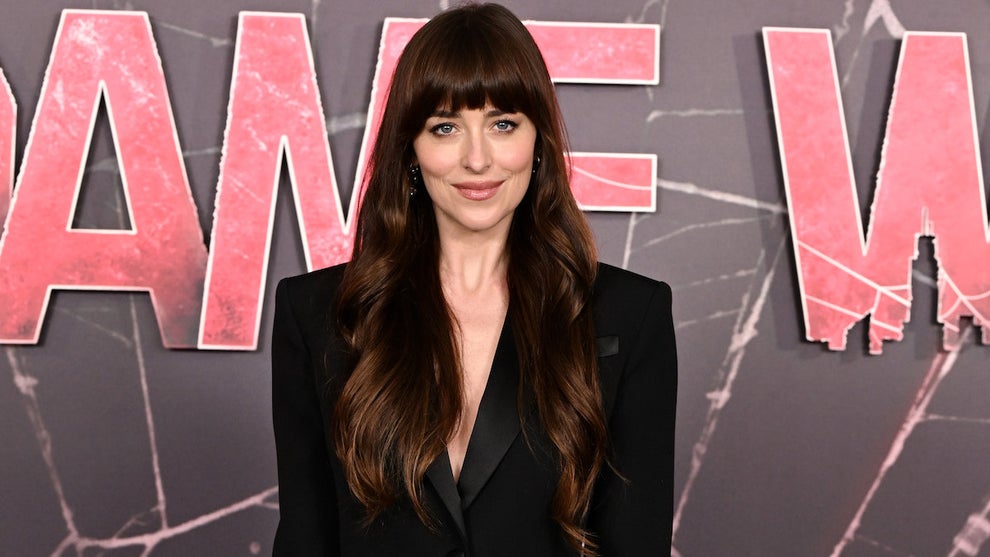 Dakota Johnson attends the "Madame Web" photo call at Claridge's Hotel on Jan. 31, 2024 in London