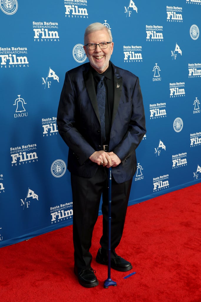 Leonard Maltin attends the 39th Annual Santa Barbara International Film Festival: Maltin Modern Master Award Honoring Robert Downey Jr. at The Arlington Theatre on February 09, 2024 in Santa Barbara, California.
