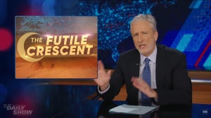 Jon Stewart the daily show middle east peace plan