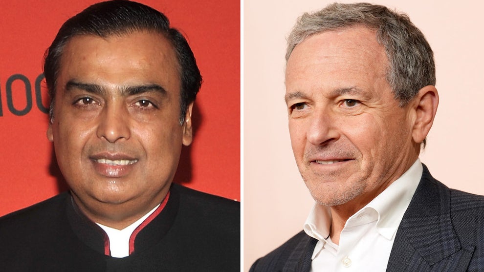 Mukesh Ambani of Reliance and Bob Iger of Disney