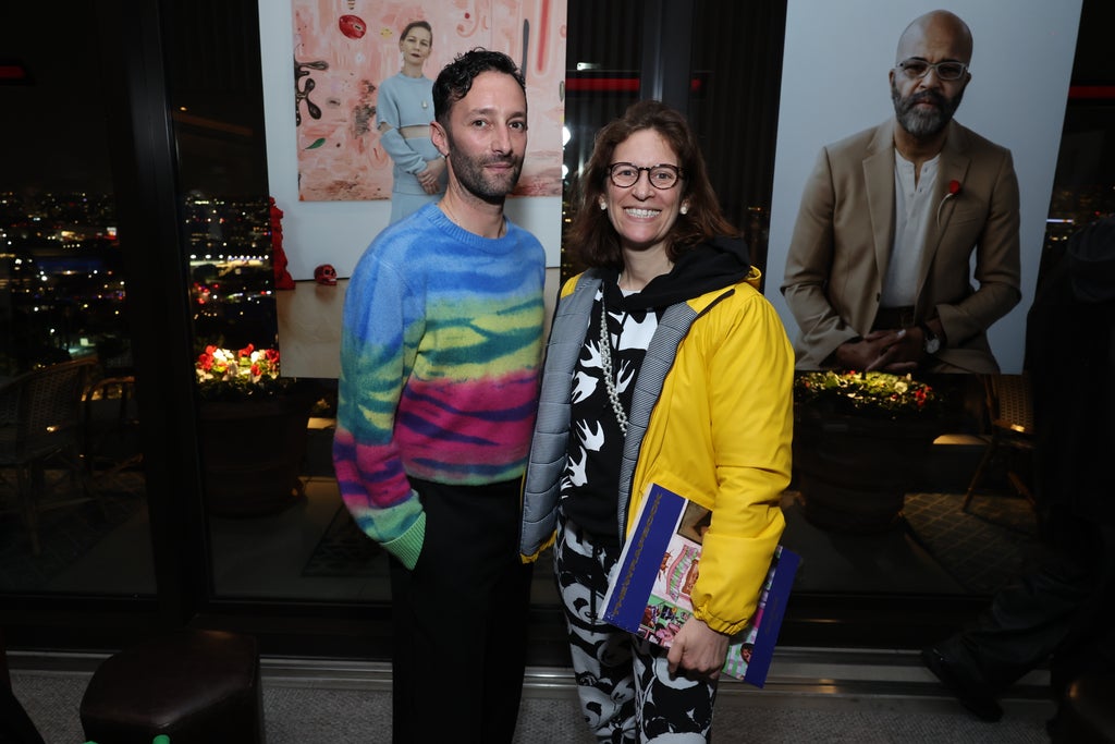 Jonathan Frydman and Maïa Morgensztern at TheWrapBook Launch Party 2024