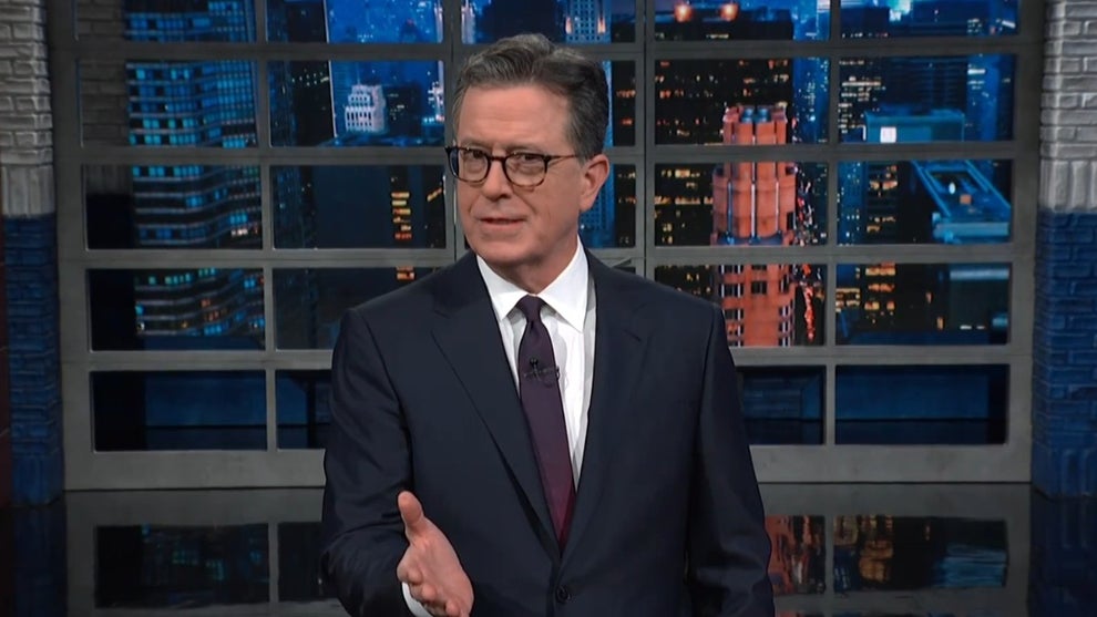 Stephen Colbert mocks Mike Johnson after border debacle