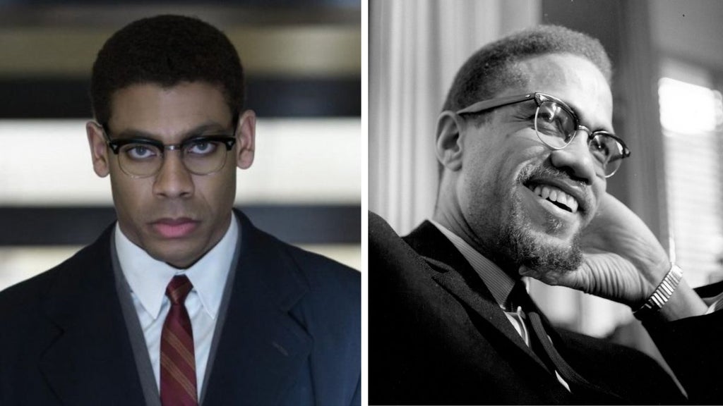 Aaron Pierre as Malcolm X in "Genius: MLK/X" (National Geographic)