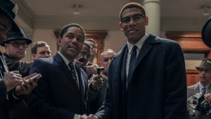 Kelvin Harrison Jr. and Aaron Pierre in "Genius: MLK/X" (National Geographic)
