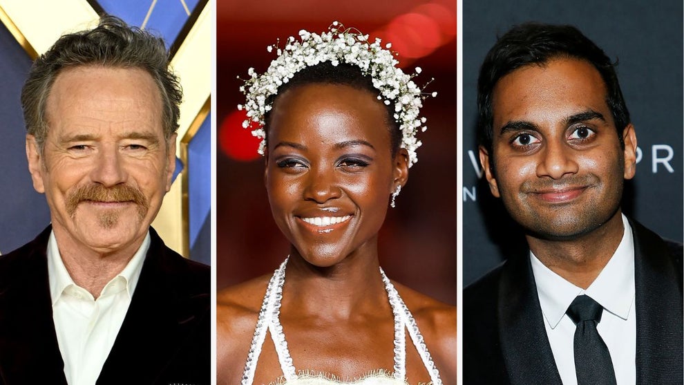 Bryan Cranston, Lupita Nyong'o and Aziz Ansari (Getty Images)