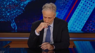 Visibly Overwhelmed Jon Stewart Pays Tribute to His Late Dog Dipper on ‘Daily Show’: ‘He Was Ready, but I Wasn’t’ | Video
