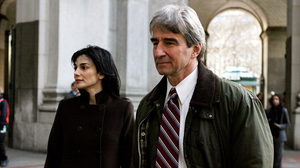 Annie Parisse and Sam Waterston in Season 15 of "Law & Order" 