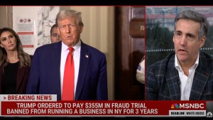 Michael Cohen calls fraud ruling against Donald Trump "just and fair"