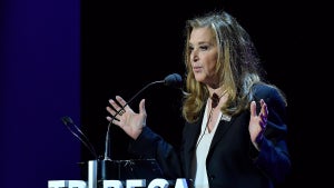 Paula Weinstein speaks onstage at "Time's Up" during the 2018 Tribeca Film Festival at Spring Studios on April 28, 2018 in New York City.