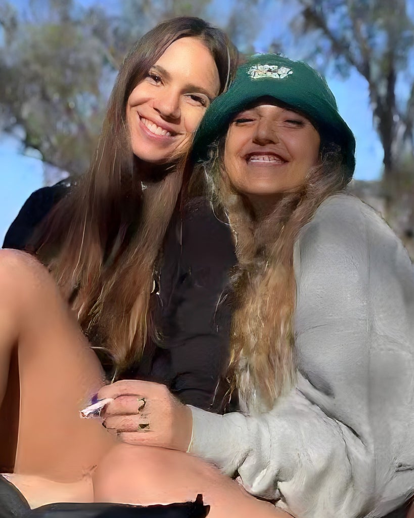 Romi Gonen and her friend Gaia at the Nova Music Festival