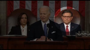 Mike Johnson State of the Union Address Faces