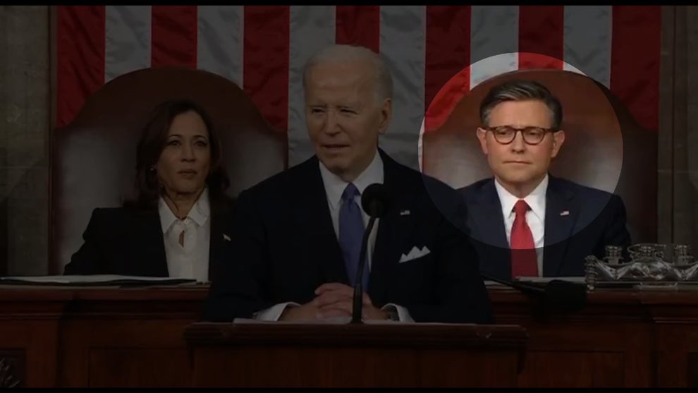 Mike Johnson State of the Union Address Faces