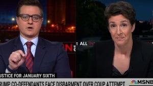 Chris Hayes and Rachel Maddow