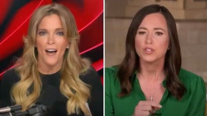Megyn Kelly, Katie Britt ("The Megyn Kelly Show," Alabama Senator Katie Britt's SOTU rebuttal/CBS)