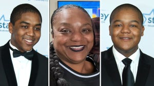 Christopher Massey, Angel Massey and Kyle Massey (@thefitcelebritymom, Getty Images)