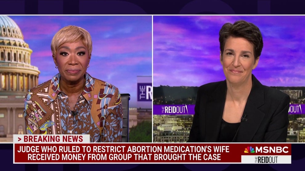 Joy Reid and Rachel Maddow on MSNBC