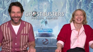 ‘Ghostbusters’ Stars Paul Rudd and Carrie Coon Say First Time in Iconic Firehouse Was ‘Out of Body’ Experience | Video