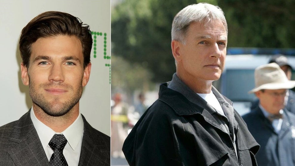 Austin Stowell and Mark Harmon (Credit: Dave Allocca/CBS)