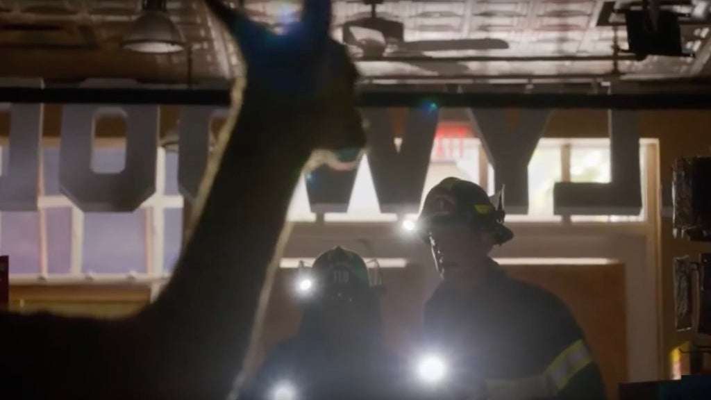 Aisha Hinds and Peter Krause on "9-1-1"