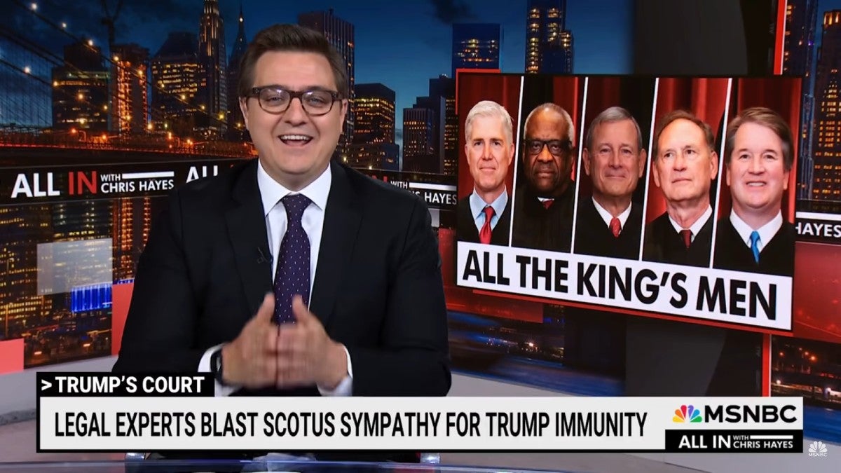 Chris Hayes Recalls Trump’s Impeachment Defense That Presidents Don’t Have Immunity: ‘You Did Not Hallucinate…