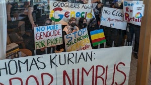 Google CA office protest