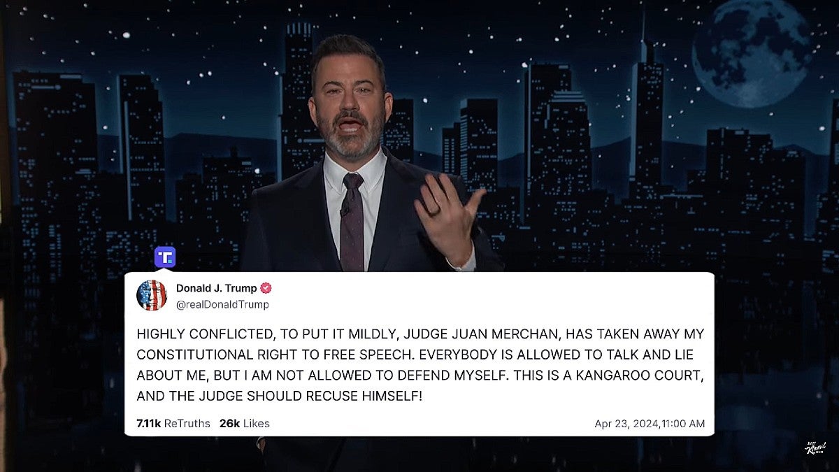 Jimmy Kimmel Wants to Know ‘Why Trump Hasn’t Already Been Punished’ for Constant Gag Order Violations | Video 