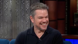 Matt Damon on "The Late Show" with Stephen Colebrt (CBS)
