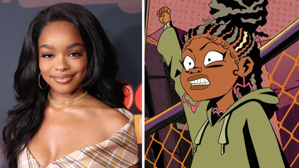 Marsai Martin as Grey Evans (Getty Images, Netflix)