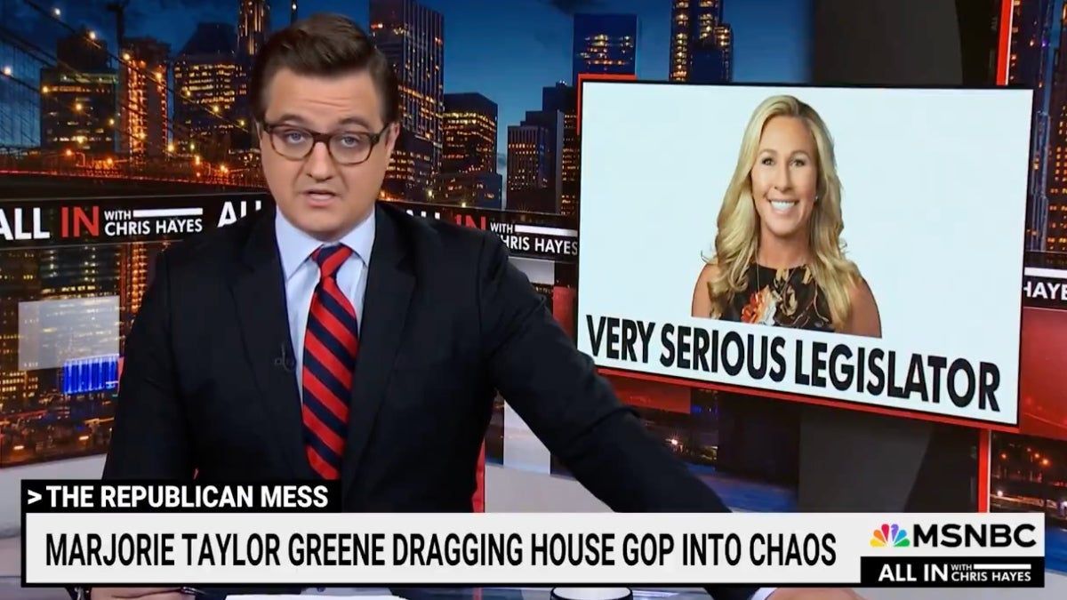 Chris Hayes Trolls Marjorie Taylor Greene’s Call for ‘Jewish Space Lasers at the Border: ‘This Is the Republican Caucus’ | Video
