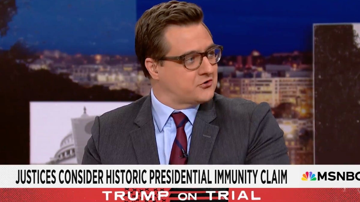 Chris Hayes Says Apparent ‘Philosophical Endorsement’ of Trump Immunity Claims by SCOTUS Is ‘Genuinely Shocking’ | Video