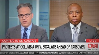 Jake Tapper Confronts NY Mayor Eric Adams Over Columbia Protests: ‘Is That Hate Speech or Is That Protected Free Speech?’ | Video